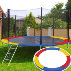 Osłona na sprężyny z siatką do trampoliny zewnętrzną 8FT 244/250/252 cm multikolor