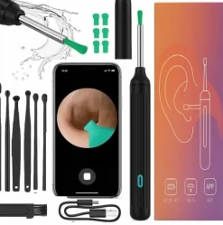 OTOSKOP SMART KAMERA DO CZYSZCZENIE USZU WOSK WIFI APLIKACJA ENDOSKOP