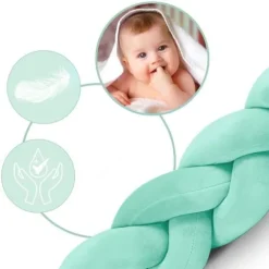 Otulacz do łóżeczka Ricokids 3m - miętowy