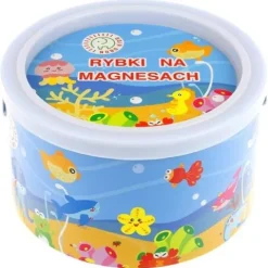 Łowienie Rybek Gra Zręcznościowa dla Dzieci Drewniana Magnes Wędki Puzzle
