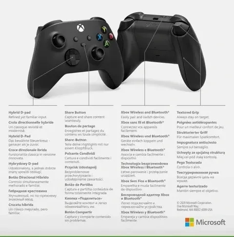 PAD KONTROLER XBOX SERIES S X PC CARBON BLACK
