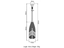 Pagaj John Paddle Ozdoba Kolorowy Malowany 60 cm WZ3 60 cm