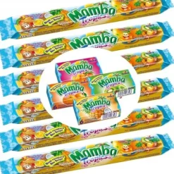 Pakiet Guma Rozpuszczalna MAMBA Tropics Pasek 6x106 g