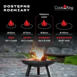 Palenisko ogrodowe COOK KING Polo 80 cm