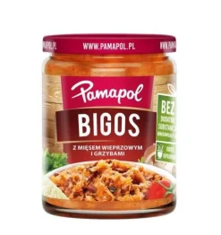 Pamapol Bigos z mięsem wieprzowym i suszonymi grzybami 500 g