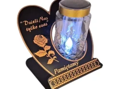 PAMIĘTAMY SOLAR SOLARNY ZNICZ LAMPION NA GRÓB SKOS DZIELI ZŁOTO