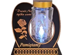 PAMIĘTAMY SOLAR SOLARNY ZNICZ LAMPION NA GRÓB SKOS DZIELI ZŁOTO