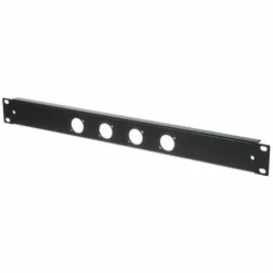 Panel maskujący zaślepka 4 gniazd XLR Rack 19 1U Aluminium Thon 4XLR 90°