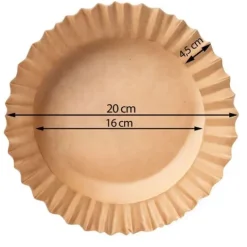 Papier do pieczenia w frytkownicy 20 cm Berdsen - 50 szt