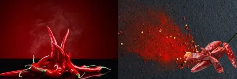 Papryka chilli całe suszone czerwone bez ogonków hot Tajlandia red dried piment seche 57g