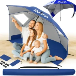 Parasol namiot plażowy samorozkładający uv wędkarski z podłogą duży xxl