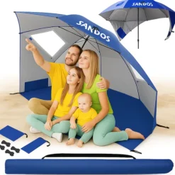 Parasol namiot plażowy samorozkładający uv wędkarski z podłogą duży xxl
