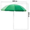 Parasol ogrodowy 240cm z podstawą okrągły zestaw