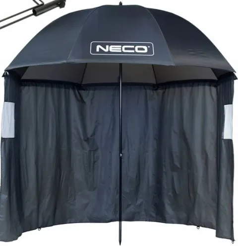 PARASOL WĘDKARSKI Z BOKAMI NECO PRO 250CM PLUS UCHWYT
