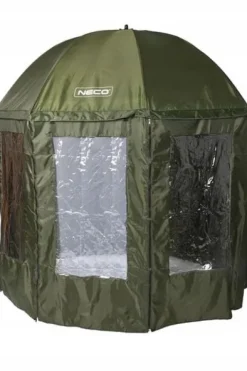 PARASOL WĘDKARSKI Z MOSKITIERĄ NECO PRO 250CM GUMOWANE SZWY