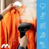 PAROWNICA DO UBRAŃ ŻELAZKO PAROWE STEAMER PAROWY ZESTAW AKCESORIA KLIPS 7w1
