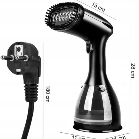 PAROWNICA DO UBRAŃ ŻELAZKO PAROWE STEAMER PAROWY ZESTAW AKCESORIA KLIPS 7w1