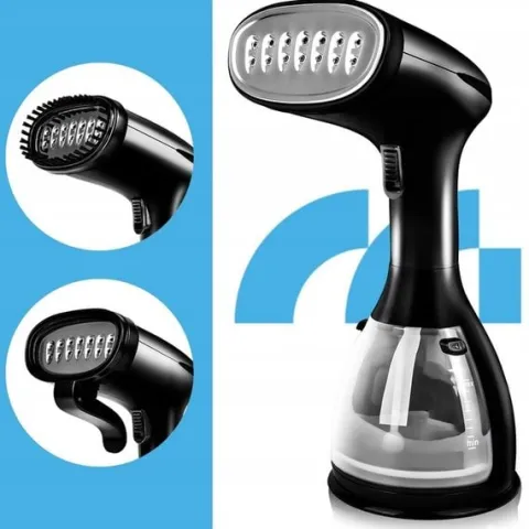 PAROWNICA DO UBRAŃ ŻELAZKO PAROWE STEAMER PAROWY ZESTAW AKCESORIA KLIPS 7w1