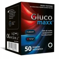 Paski testowe do glukometru Glucomaxx 50 sztuk - Pomiar cukru glukozy