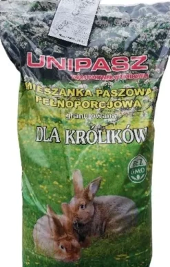 Pasza, karma dla królików w tuczu KDT UNIPASZ 20kg