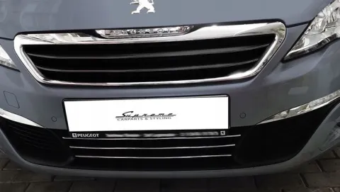 PEUGEOT 308 II Listwy CHROM na GRILL atrape Tuning