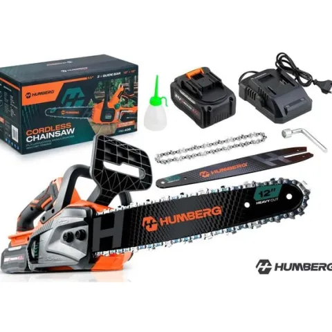 Piła łańcuchowa 12" akumulatorowa pilarka do drewna Humberg HM-436