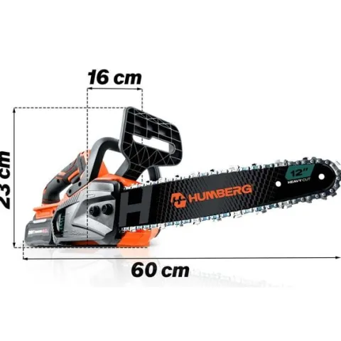 Piła łańcuchowa 12" akumulatorowa pilarka do drewna Humberg HM-436