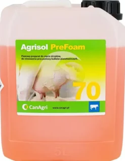 Pianowy płyn do mycia wymion Agrisol PreFoam 70, 5 kg, Can Agri