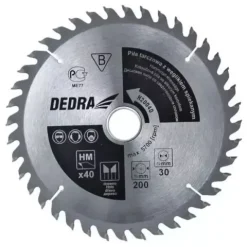 PIŁA TARCZOWA DO DREWNA Z WĘGLIKIEM DEDRA H25080 80 ZĘBÓW, ŚR.250X30 MM, WIDIA