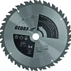 PIŁA TARCZOWA DO DREWNA Z WĘGLIKIEM DEDRA HL40036 36 ZĘBÓW, ŚR.400X30MM, OGRANICZNIK POSUWU, WIDIA