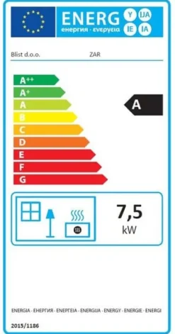 Piec Blist piecyk koza kominek ŻAR 8kW żeliwny