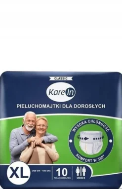PIELUCHOMAJTKI PAMPERSY DLA DOROSŁYCH KAREIN CLASSIC XL 30 SZTUK