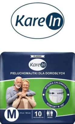 PIELUCHOMAJTKI PAMPERSY DLA DOROSŁYCH KAREIN CLASSIC M 30 SZTUK