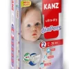 Pieluchy dziecięce bawełniane baby dry rozmiar 2 mini 3-6kg 76 szt kanz