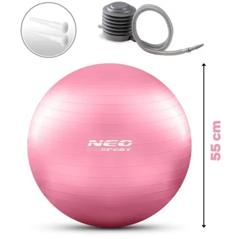 Piłka do ćwiczeń 55 cm NS-950 różowa