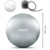 Piłka do ćwiczeń 65 cm NS-951 srebrna