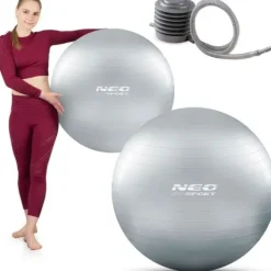 Piłka do ćwiczeń 75 cm NS-952 srebrna