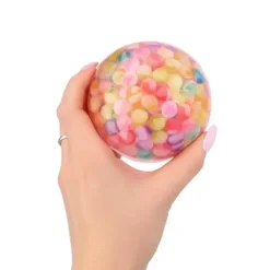 Piłka led z kuleczkami piłeczka świecąca do zabawy dla dzieci dziecka 9,5cm