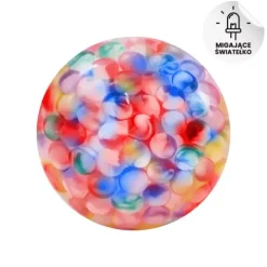 Piłka led z kuleczkami piłeczka świecąca do zabawy dla dzieci dziecka 9,5cm