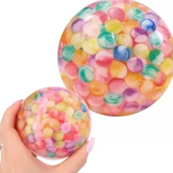 Piłka led z kuleczkami piłeczka świecąca do zabawy dla dzieci dziecka 9,5cm