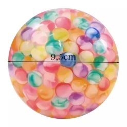 Piłka led z kuleczkami piłeczka świecąca do zabawy dla dzieci dziecka 9,5cm