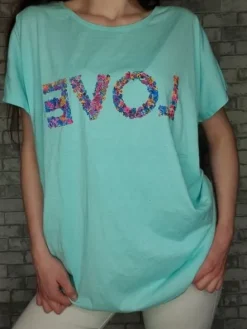 PIĘKNA BLUZKA T-shirt DAMSKA Bawełna 48 4xl