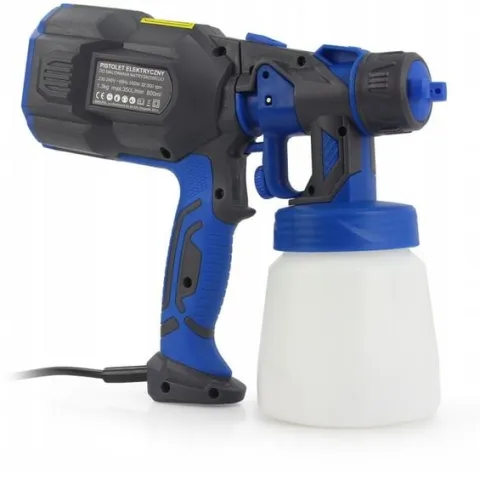 PISTOLET AGREGAT MALARSKI DO MALOWANIA ŚCIAN 550W 3 DYSZE ZESTAW + OKULARY