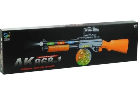 Pistolet Broń Karabin AK 868-1 Świeci Gra 60 cm
