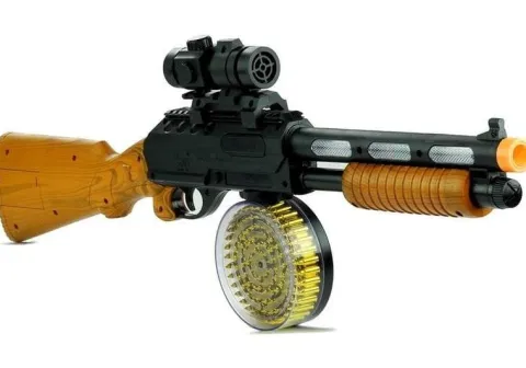 Pistolet Broń Karabin AK 868-1 Świeci Gra 60 cm