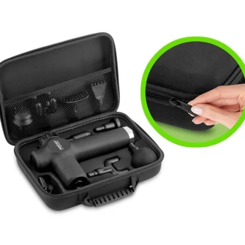Pistolet do masażu ciała 8 nakładek NS-501 Neo-sport czarny