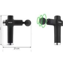 Pistolet do masażu ciała 8 nakładek NS-501 Neo-sport czarny