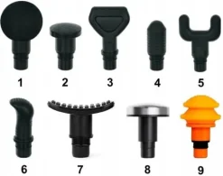 PISTOLET DO MASAŻU PLECÓW CIAŁA MASSAGE GUN PRO+ GŁOWICA PODGRZEWANA DO 61C
