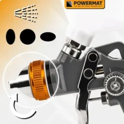 PISTOLET LAKIERNICZY DO MALOWANIA LAKIEROWANIA HVLP 1,4 MM ZBIORNIK 600 ML