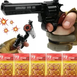 Pistolet Metalowy Hukowy Na Kapiszony Spłonkę Kapiszon + Gratis 5x 360szt
